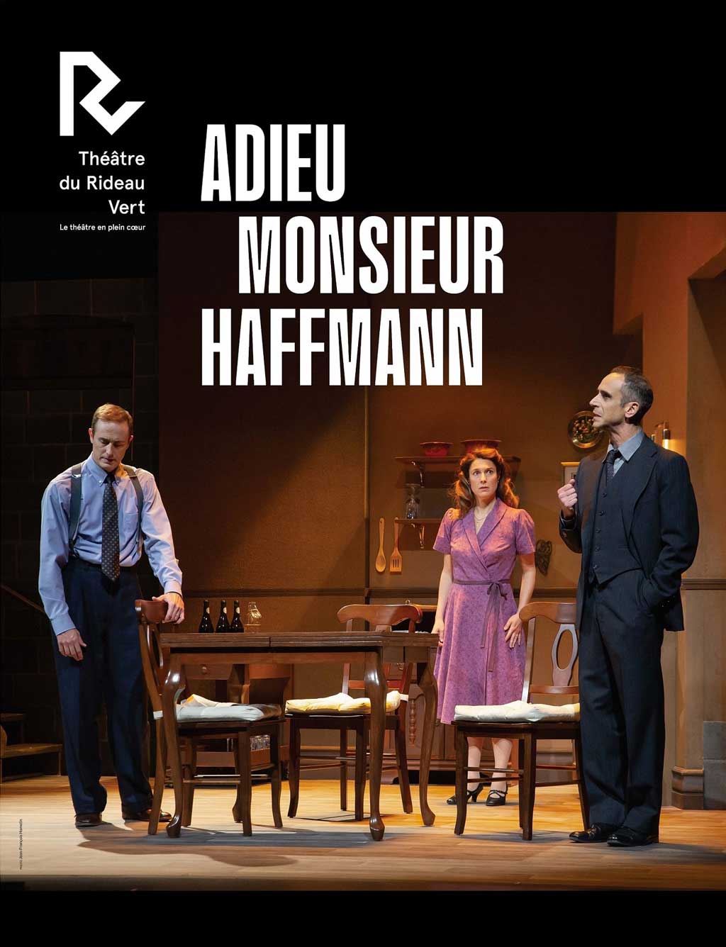 L'affiche de la pièce Adieu Monsieur Haffmann.