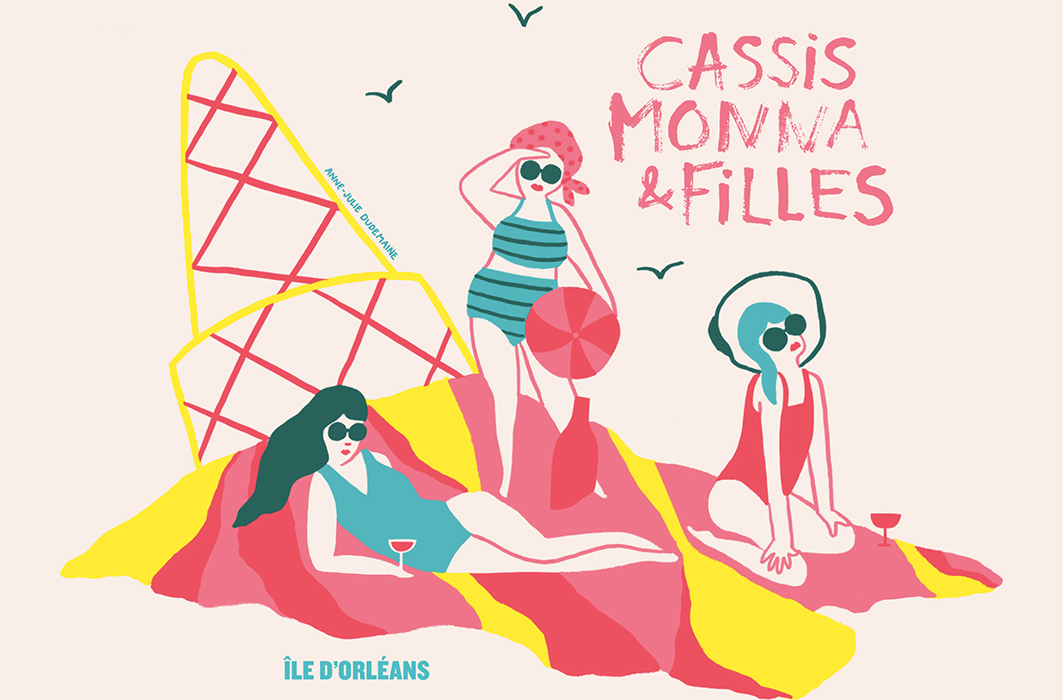 Illustration Île d’Orléans, Cassis Monna & Filles, Anne-Julie Dudemaine