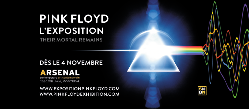 L'exposition Pink Floyd à l'Arsenal de Montréal.