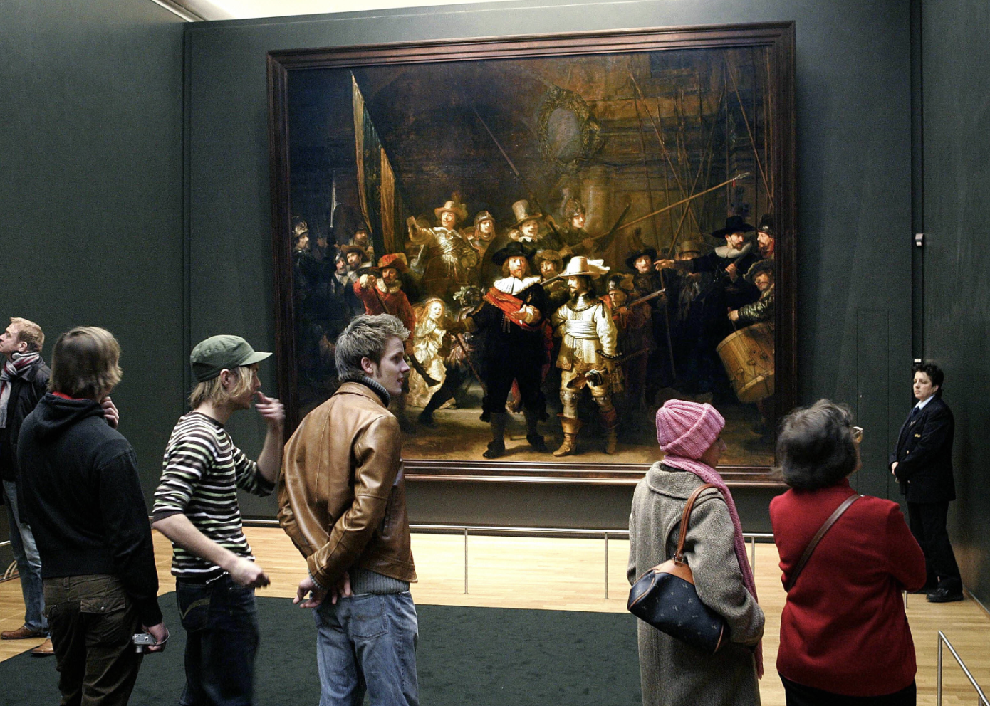 Le tableau La ronde de nuit de Rembrandt.