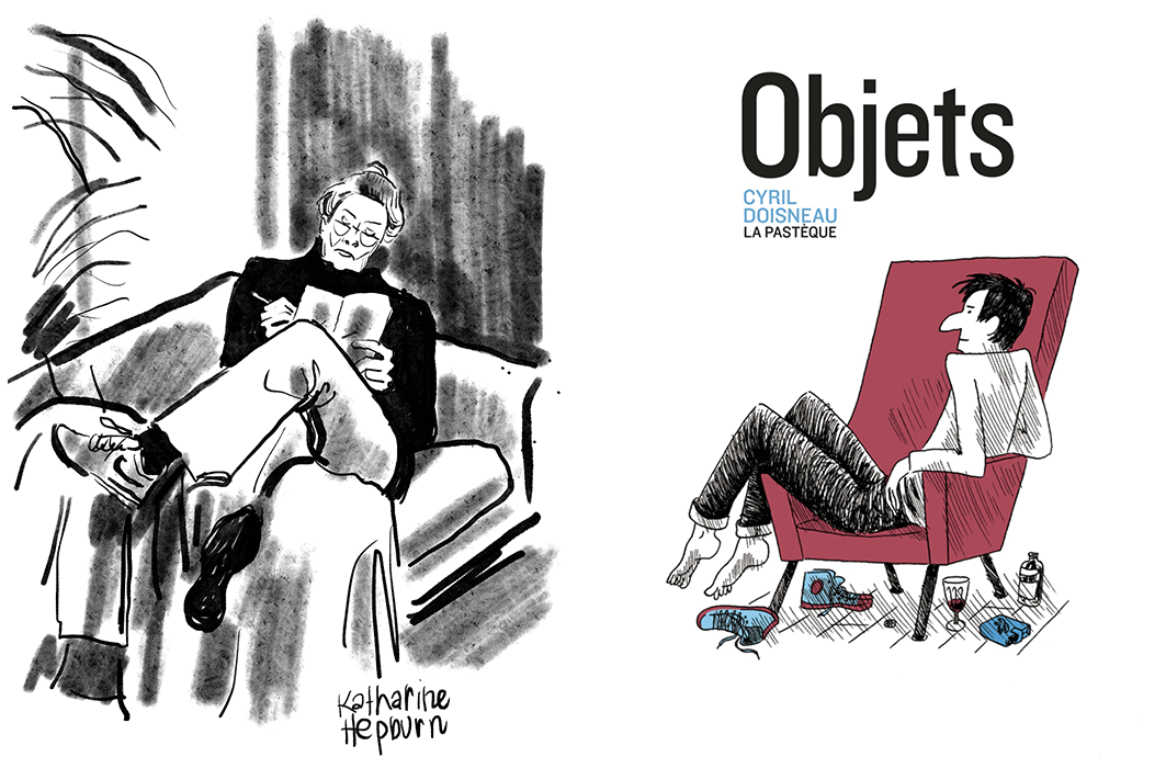 Katharine Hepburn, illustration et Objets, Éditions La Pastèque, de Cyril Doisneau.