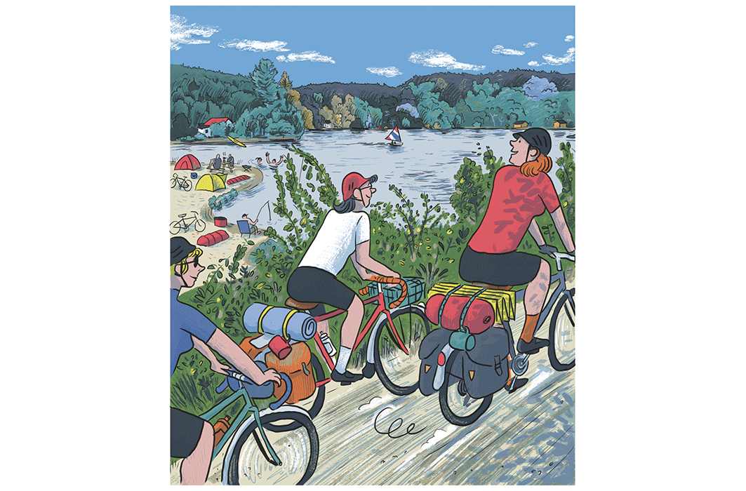 Illustration pour le magazine Vélo Mag, Cyril Doisneau.