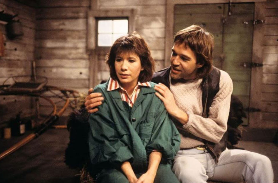 Yves Desgagnés et Sylvie Léonard dans L'héritage (1987).