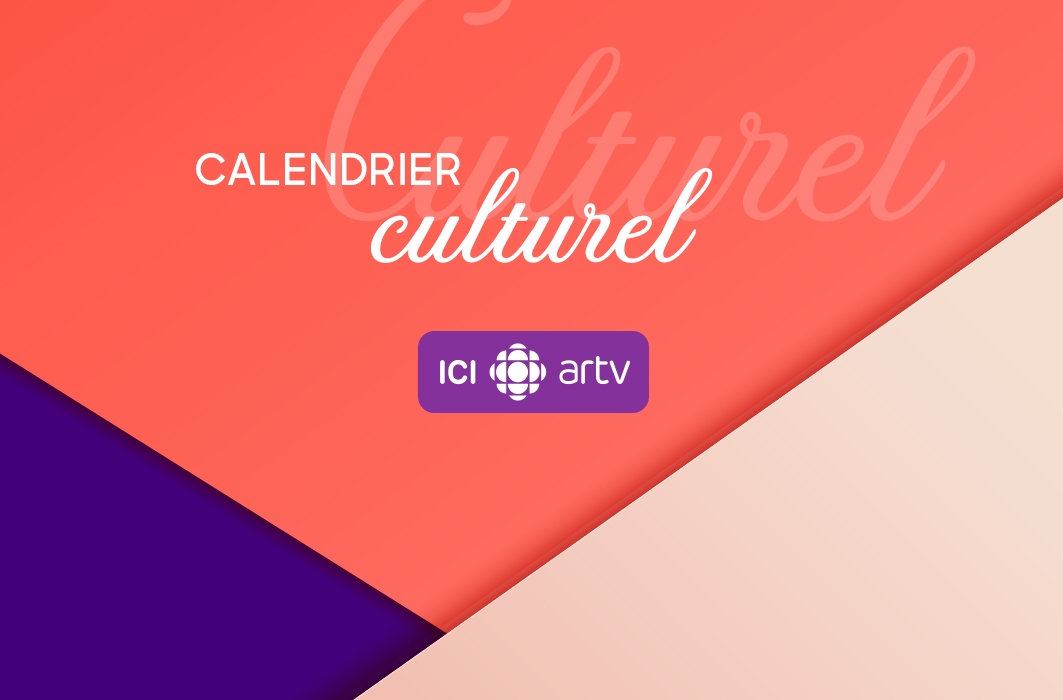 Calendrier culturel d'ICI ARTV - septembre 2021